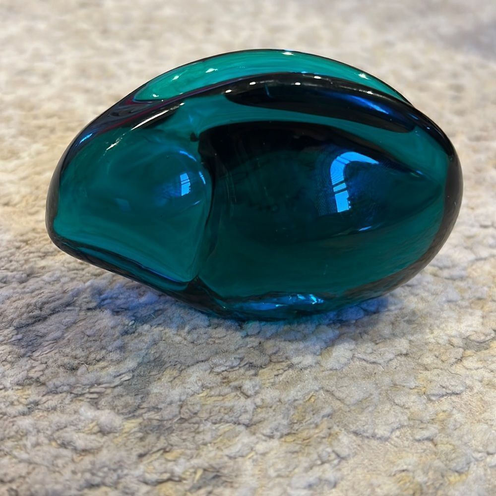 Murano‎ glass V. Nason & Co. Summerso Blue Green  bunny hand blown art glass